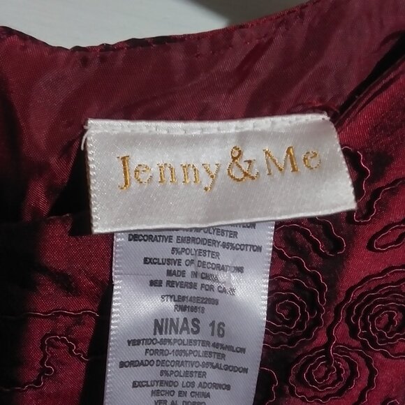 Jenny and Me Girl's Formal Embroidery Dress Events sz 16 FREE SHIPPING!! - Picture 6 of 11